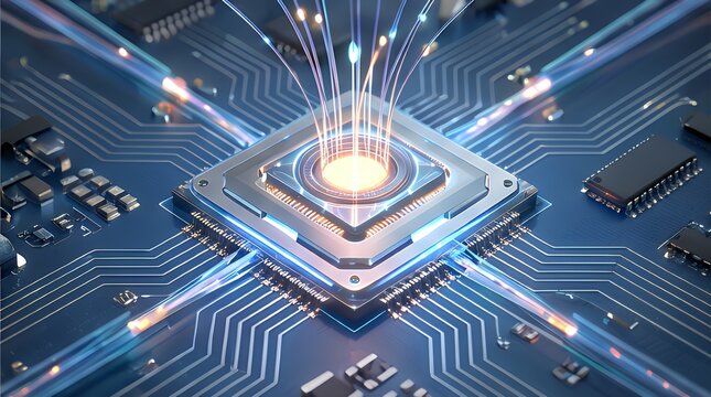 Quantum Spark: Next-Gen Microchip with Neural Network Integration
