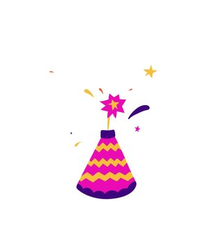 vector illustration of a magic wand