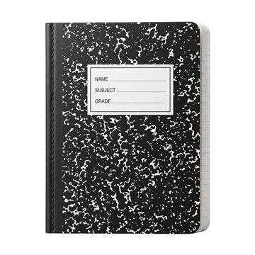 Classic black and white composition notebook