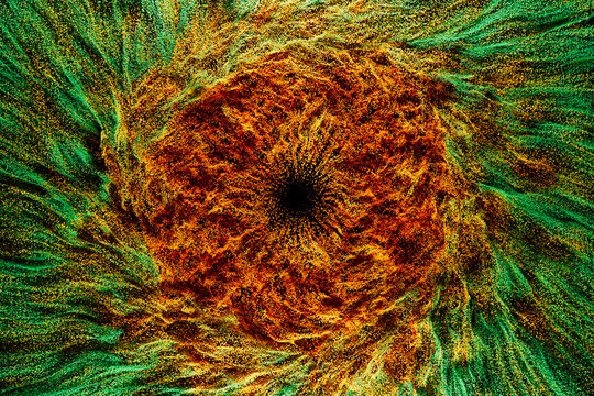 Abstract Swirling Particle Vortex Background
