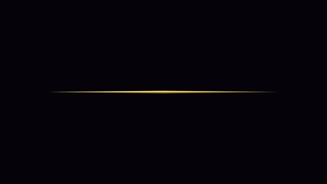 Luxury gold foil separator premium 3D metallic underline wire vector