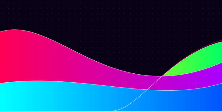 Cyberpunk neon glitch tech wave landscape overlay glowing digital void matrix