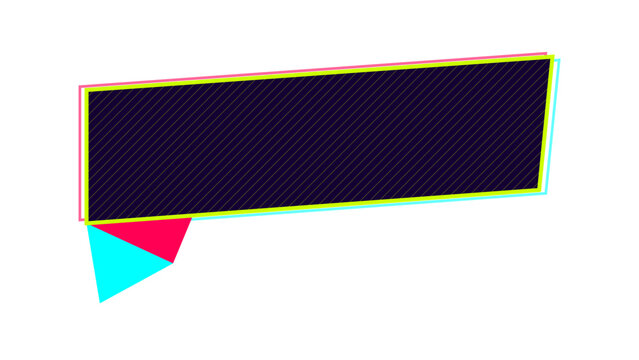 Cyberpunk neon glitch tech banner matrix wireframe folded ribbon layout overlay
