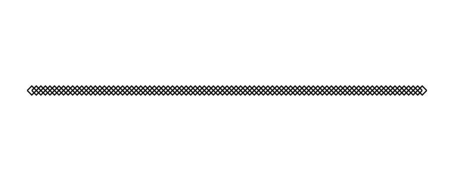 Black geometric diamond pattern border line minimal decorative divider element