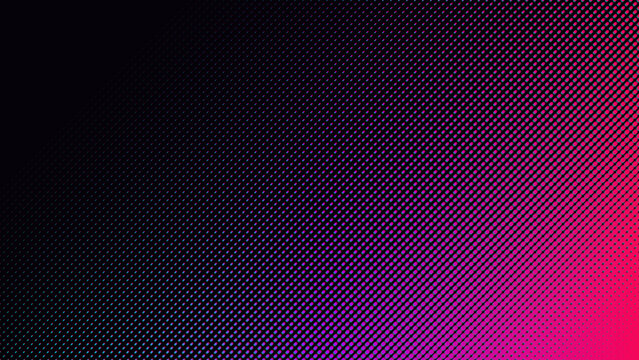 Cyberpunk neon halftone dot fade border holographic matrix transition background