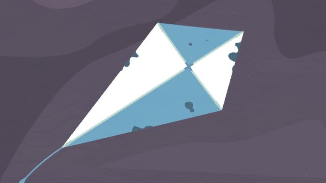 Paper Airplane Flying Through Air Symbolizing Innovation Freedom and New Ideas Animation