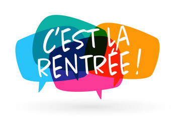 Fototapeta na wymiar C'est la rentrée !
