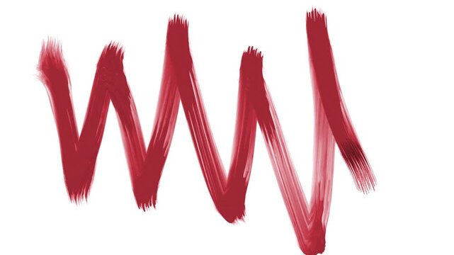stroke of a horizontal zick zack line