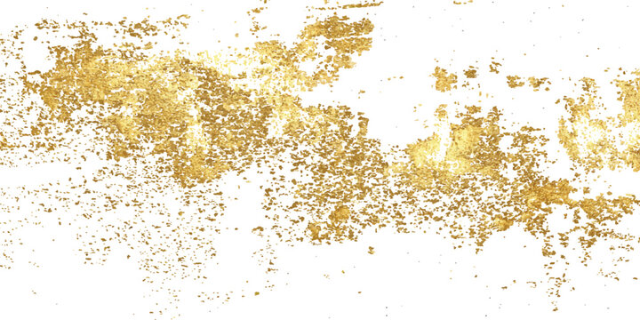 Luxurious gold foil distressed texture and shiny metallic grunge flakes abstract premium background vector illustration.