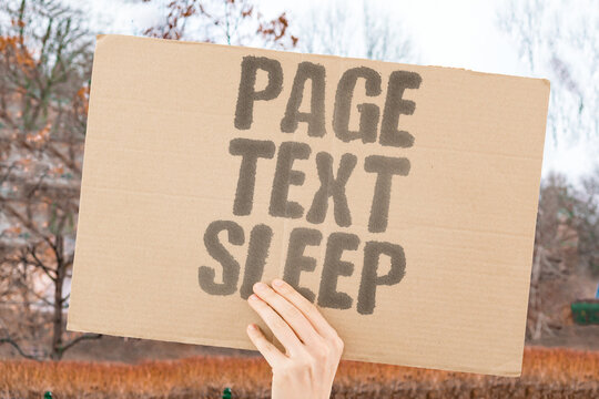 "Page text sleep" Words settle in the mind like dusk. SETTLE, MIND, WORDS, PAGE, SLEEP.