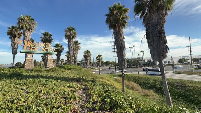 Orange County California Public Welcome Sign