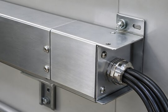 Close Up of Wireway Hardware and Installation Quality
