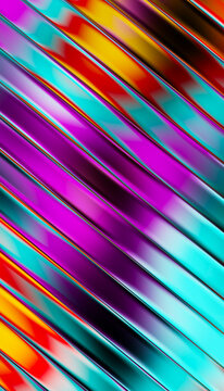 Abstract diagonal lines in vibrant colors