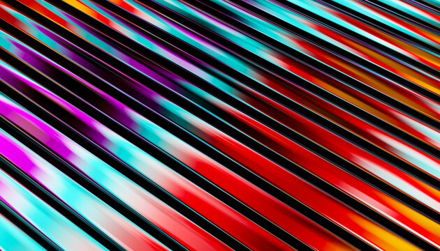 Abstract colorful lines with dynamic energy