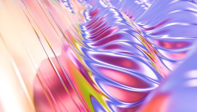 Abstract wavy texture in pastel hues