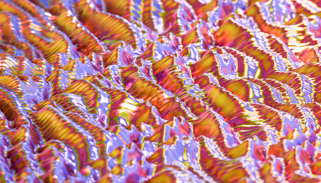 Vibrant abstract pattern with wavy multicolored textures