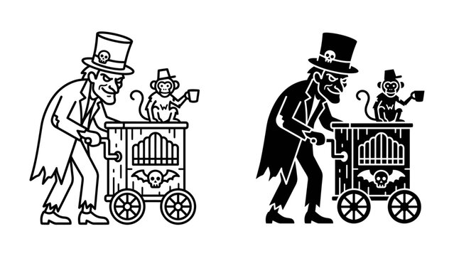 The Circus Performer and His Monkey Companion