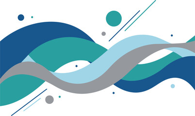 Fototapeta premium Linear Motion Wave Background for Business Presentation