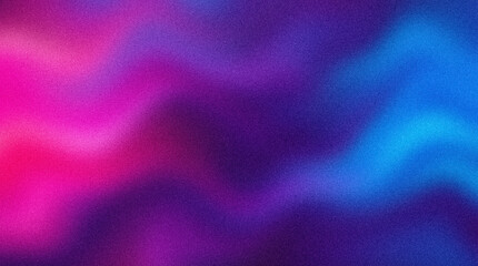 Fototapeta premium Abstract background with a vibrant gradient of pink, purple, and blue colors with a grainy texture