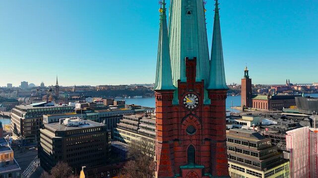 View of Gamla Stan, the old city, in Stockholm, Sweden, Europe