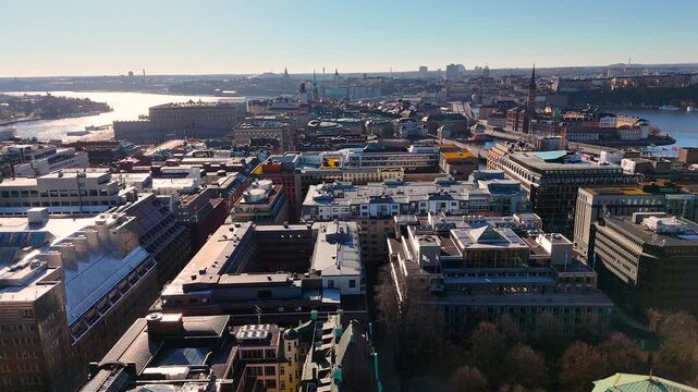 View of Gamla Stan, the old city, in Stockholm, Sweden, Europe