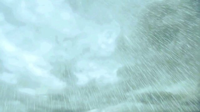 blue sky with clouds And Rain video in 4 K resolution 