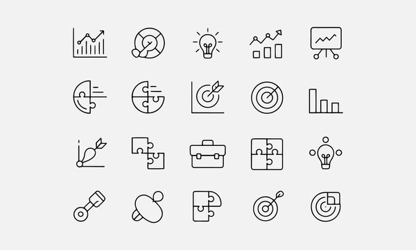 Strategy for Case Study Vector Icon