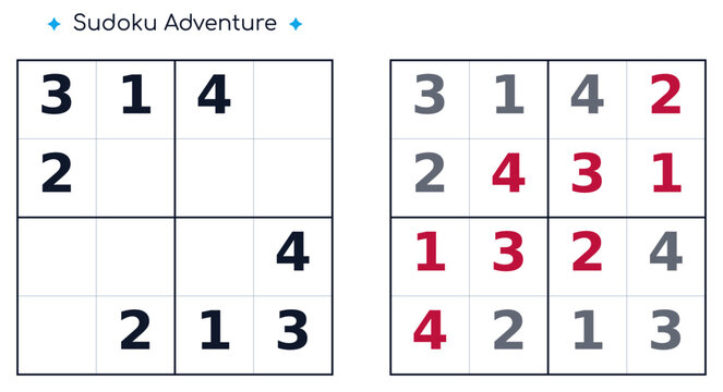 Sudoku Adventure &ndash; Easy Printable Sudoku Puzzle for Kids