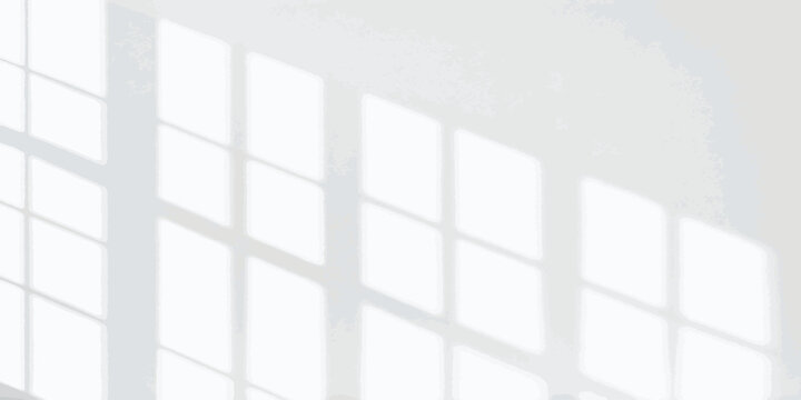 Minimalist window frame shadow overlay on a white wall background with minimalist background abstract geometric sunlight architecture composition contrast daylight artistic structure