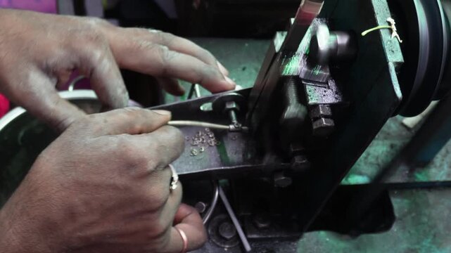 Metal strip cutter machine for jewelry making