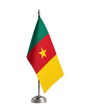 Cameroon flag isolated 3d