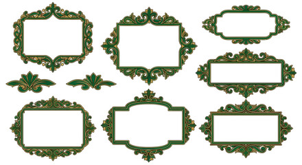 Fototapeta premium Ornate Vintage Frames Collection - Decorative Borders & Embellishments