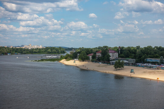 Chertoroy Beach in Muromets Park in Kyiv