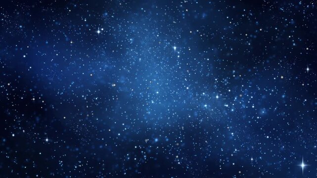 Loop Galaxy space travel glow gold blue turqoise nebula stars space, Starry night sky glowing shinning stars. twinkle stars.Seamless looped repetitive animation flight through deep space.