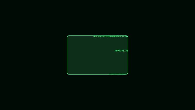 Digital matrix code stream overlay: green binary data processing interface for cyber security and technology backgrounds animation 4k