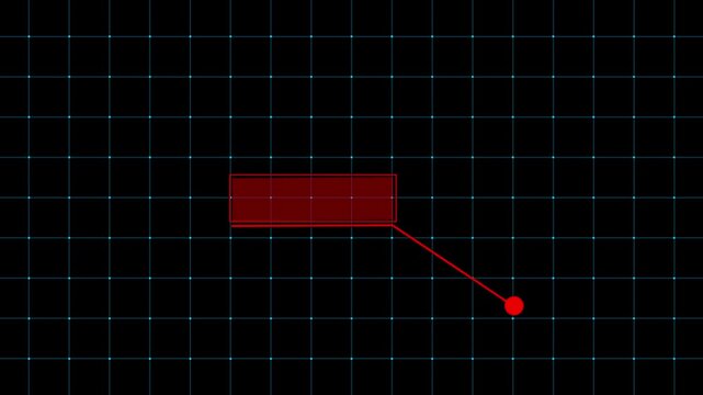 Animated callout line for text, data. HUD elements on isolated black background. Callout elements for text highlighting 
