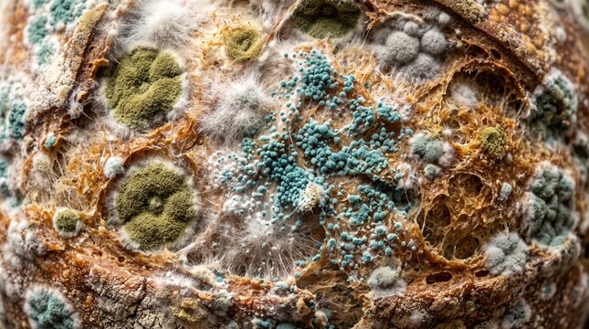 Moldy Bread &ndash; Unappetizing Food Texture