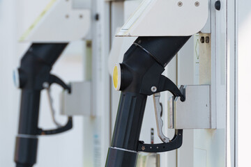 Public hydrogen refuelling station with dispensers for zero emission vehicles © Aleksandr Fedosov