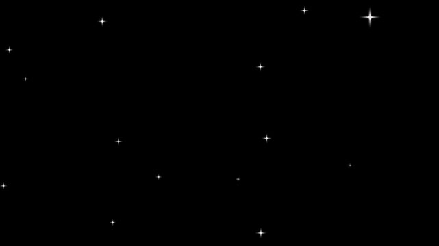 abstract white lights background loop,Twinkling stars glow and sparkle on black background.Golden Twinkle light stars blink looping animation. Twinkle light stars blink.