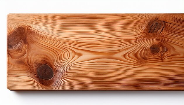 Painted Pine Wood Board Isolated