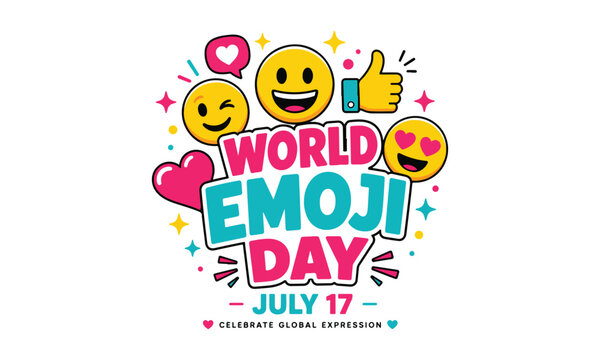 World emoji day celebration on july 17
