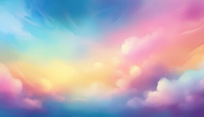 Fototapeta premium Soft Cloud Sky Abstract Pastel Colorful Background