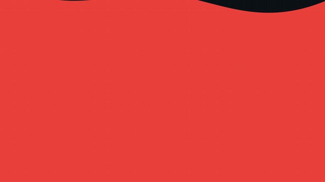Abstract red animation 4k background, with smooth black, wave motion for, modern and digital presentation
