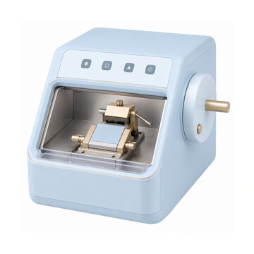 Laboratory cryostat microtome with open cutting chamber