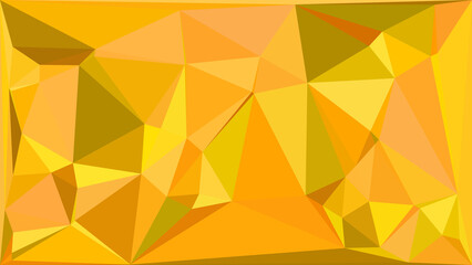 Fototapeta premium Vibrant yellow and orange abstract geometric low poly background with sharp edges