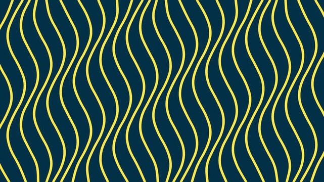 Animated seamless wavy line pattern with flowing geometric curves loop background