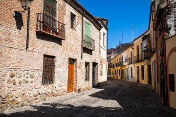 Obraz premium Typical colorful street in the old town of Talavera de la Reina, Toledo, Castile-La Mancha, Spain.