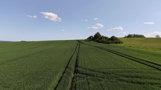 Karlovy Vary Region, Czech Republic - Green countryside and rolling fields