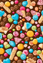 Fototapeta premium colourful cake background