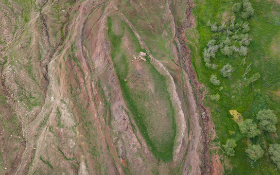 Mount Ararat (Agri Dagi) in Dogubayazit District of Agri Province Turkey and Concept of Noahs Ark Legendary Landscape